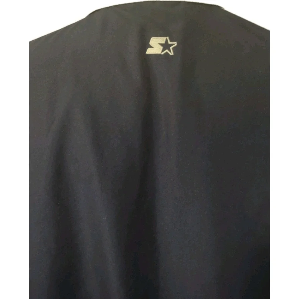 Starter Jacket Men's Size XL Pockets Long Sleeve Full Zip Pockets Logo Navy Blue